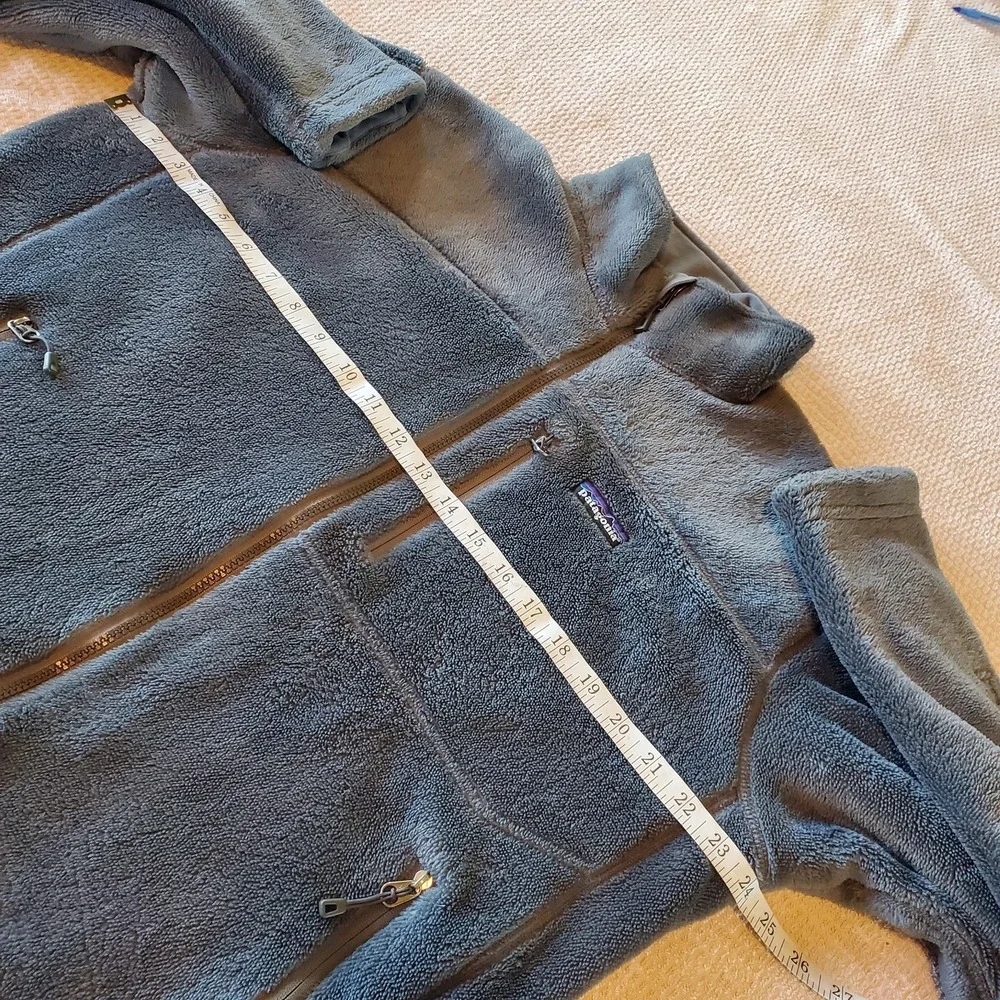 Patagonia R4 Regulator‎ Polartec Pile Fleece Zip Jacket Gray Mens XL Full Zip